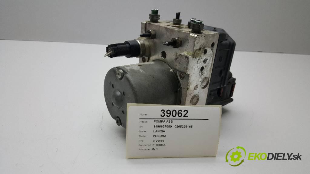 LANCIA PHEDRA ulysses 2001 ... ulysses 2179 Pumpa ABS 1496637080   0265225165    (Pumpy ABS)