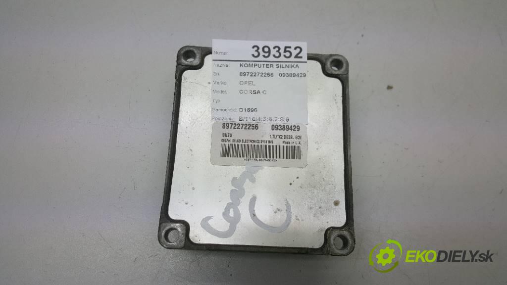 OPEL CORSA C  2000 75 KM   1686,00 riadiaca jednotka Motor 8972272256   09389429  (Riadiace jednotky)