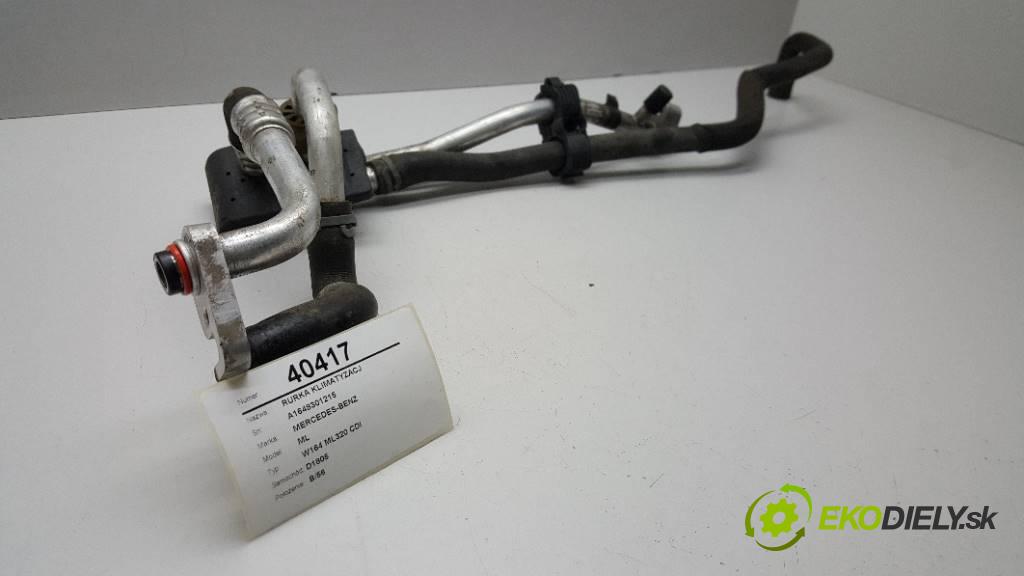 MERCEDES-BENZ ML W164 ML320 CDI 2007 224 kW W164 ML320 CDI 2987,00 rúrka klimatizácie A1648301215