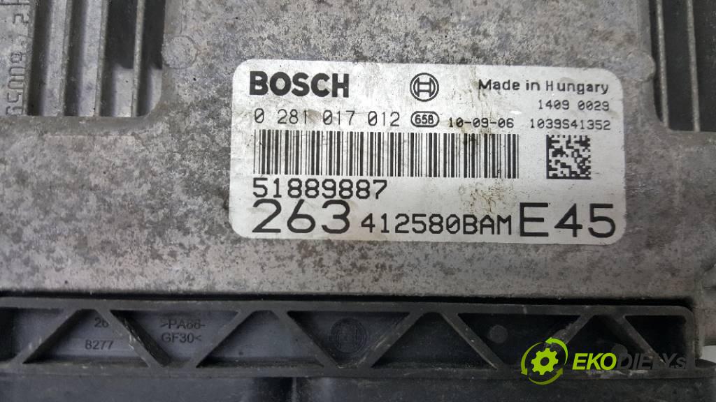 FIAT DOBLO  2010 105 kW   1598,00 riadiaca jednotka Motor 51889887  0281017012    (Riadiace jednotky)