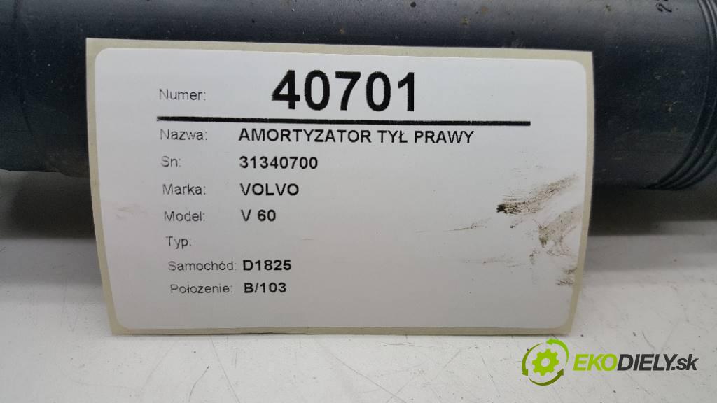 VOLVO V 60  2012 114 kW   1560,00 ccm tlumič zadní část pravý 31340700