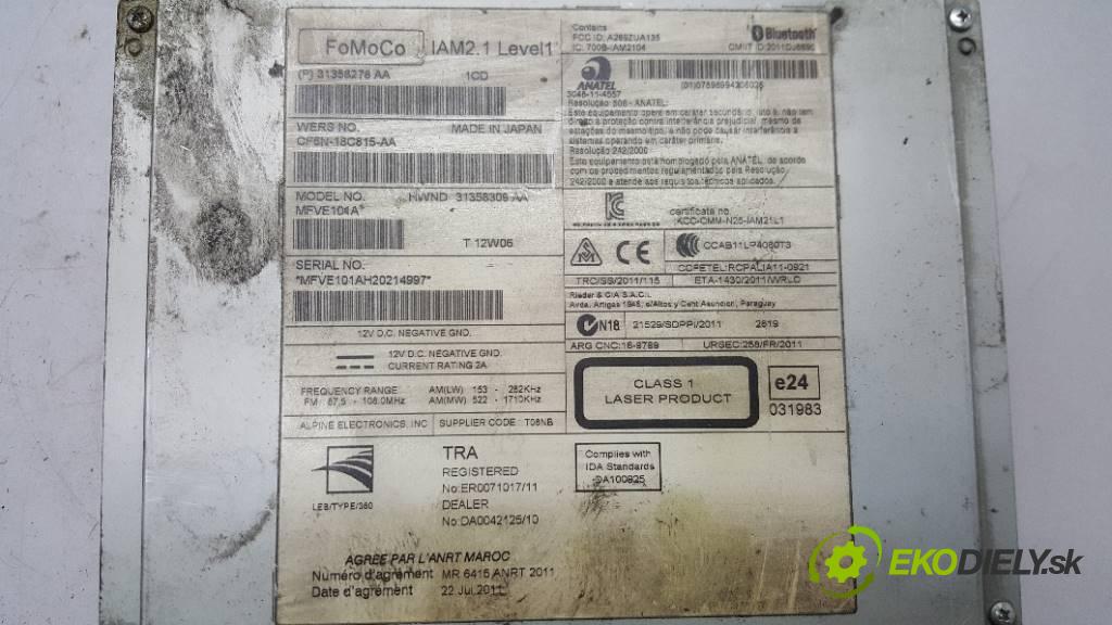 VOLVO V 60  2012 114 kW   1560,00 ccm RADIO 31358278AA  CF6N-18C815-AA   (Audio zariadenia)