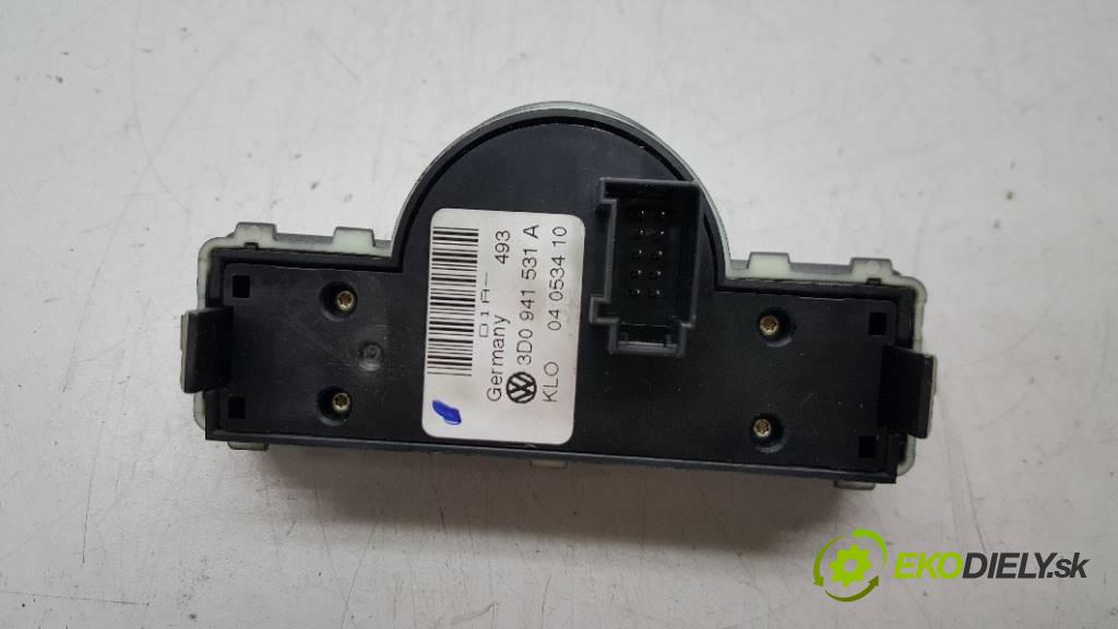 VOLKSWAGEN PHAETON 5.0 TDI 2003 313 kW 5.0 TDI 4921,00 Prepínač svetiel 3D0941531A (Prepínače, spínače, tlačidlá a ovládače kúrenia)
