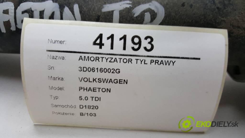VOLKSWAGEN PHAETON 5.0 TDI 2003 313 kW 5.0 TDI 4921,00 tlumič zadní část pravý 3D0616002G