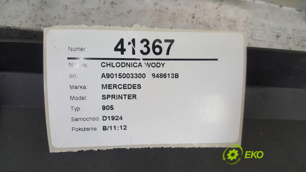 MERCEDES SPRINTER 905 1999 122 kW 905 2.9 TD 312 Chladič vody A9015003300   848613B    (Chladiče vody)