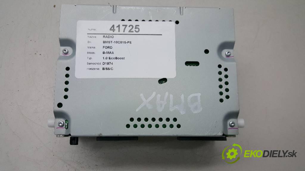 FORD B-MAX 1.0 EcoBoost 2013 92 kW  125 KM 1.0 EcoBoost 998,00 RADIO BM5T-18C815-PE   (Audio zariadenia)