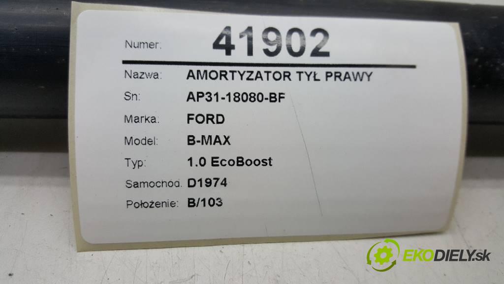 FORD B-MAX 1.0 EcoBoost 2013 92 kW  125 KM 1.0 EcoBoost 998,00 tlumič zadní část pravý AP31-18080-BF