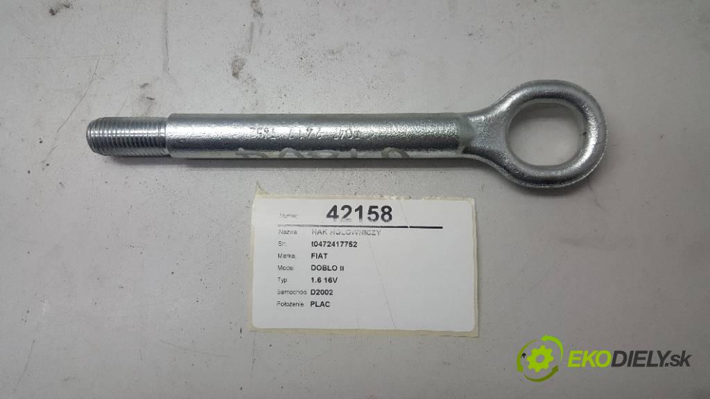 FIAT DOBLO II 1.6 16V 2016 77 kW 105 KM 1.6 16V 1598,00 Hák tažné zařízení t0472417752