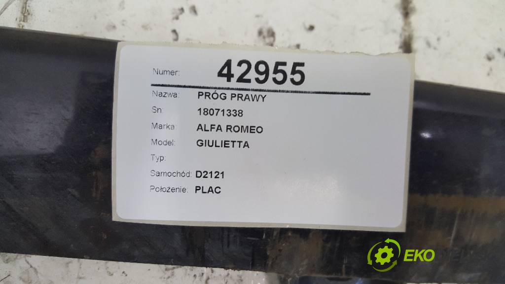 ALFA ROMEO GIULIETTA  1.4 2011 125 kW 170 KM     1368 CCM práh pravý 18071338 (Ostatní)