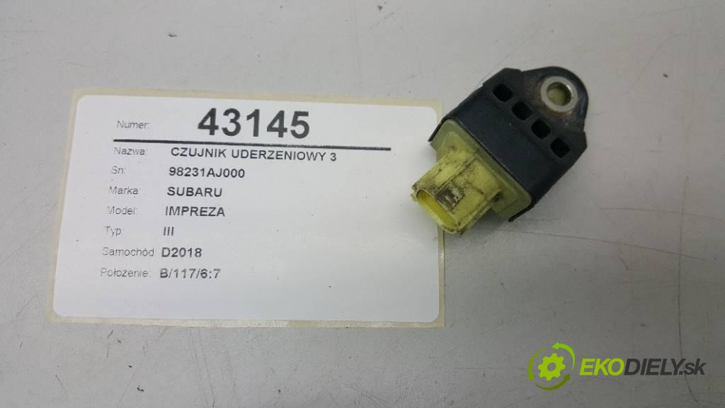 SUBARU IMPREZA III 2011 150KM III 1998 snímač nárazu 3 98231AJ000