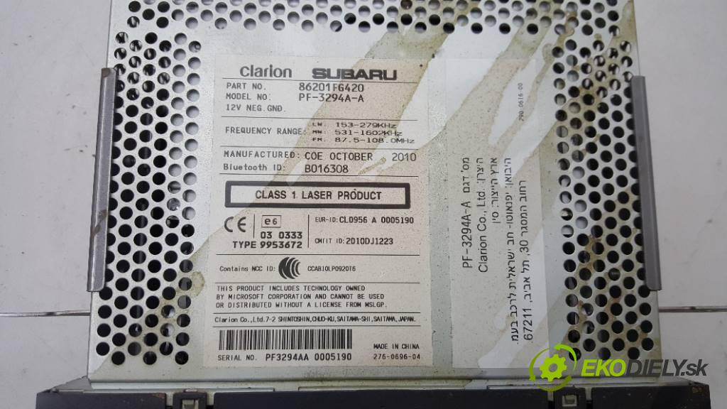 SUBARU IMPREZA III 2011 150KM III 1998 RADIO 86201FG420   PF-3294A-A   (Audio zařízení)