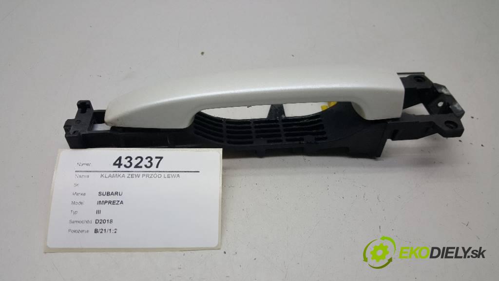 SUBARU IMPREZA III 2011 150KM III 1998 Kľučka vonkajšia predný ľavá strana
