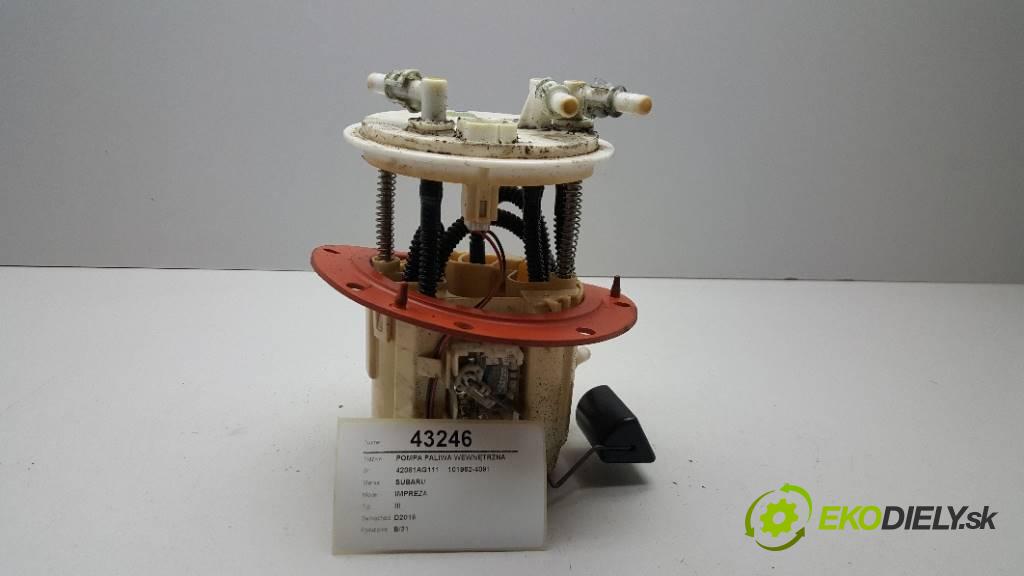 SUBARU IMPREZA III 2011 150KM III 1998 Pumpa paliva vnútorná 42081AG111    101962-4091   (Palivové pumpy, čerpadlá, plaváky)