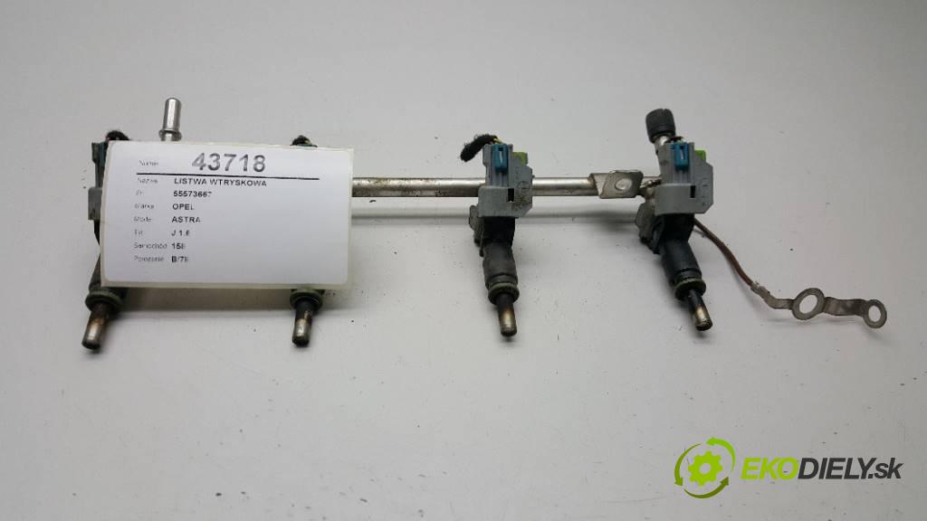 OPEL ASTRA J 1.6 2015 115 kW J 1.6 1598,00 Lišta vstrekovacia 55573667 (Vstrekovacie lišty)