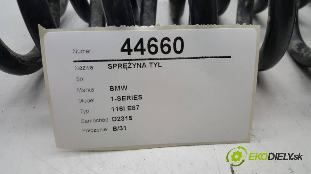 BMW 1-SERIES 116I E87 2008 89 kW 116I E87 1599,00 Pružina zad  (Ostatné)