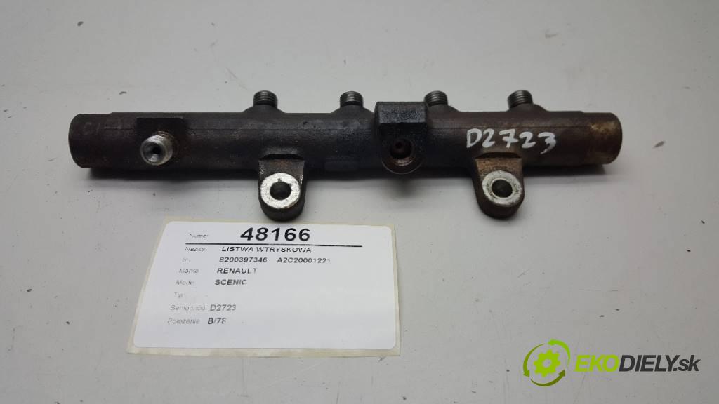 RENAULT SCENIC   2007 78KW   1461 Lišta vstrekovacia 8200397346    A2C20001221 (Vstrekovacie lišty)