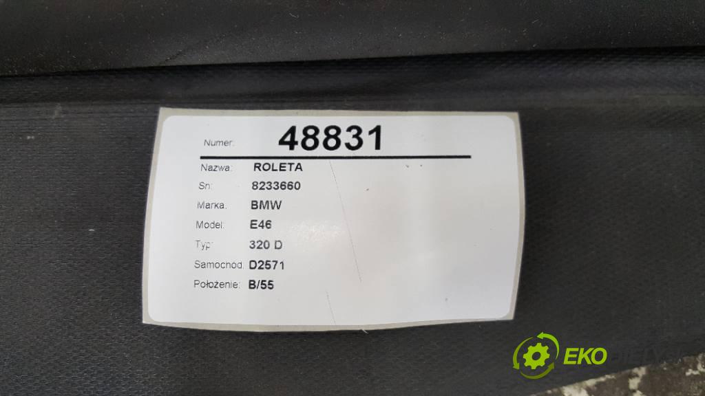 BMW E46 320 D 2001 100KW 320 D 1951 Roleta 8233660 (Rolety kufra)