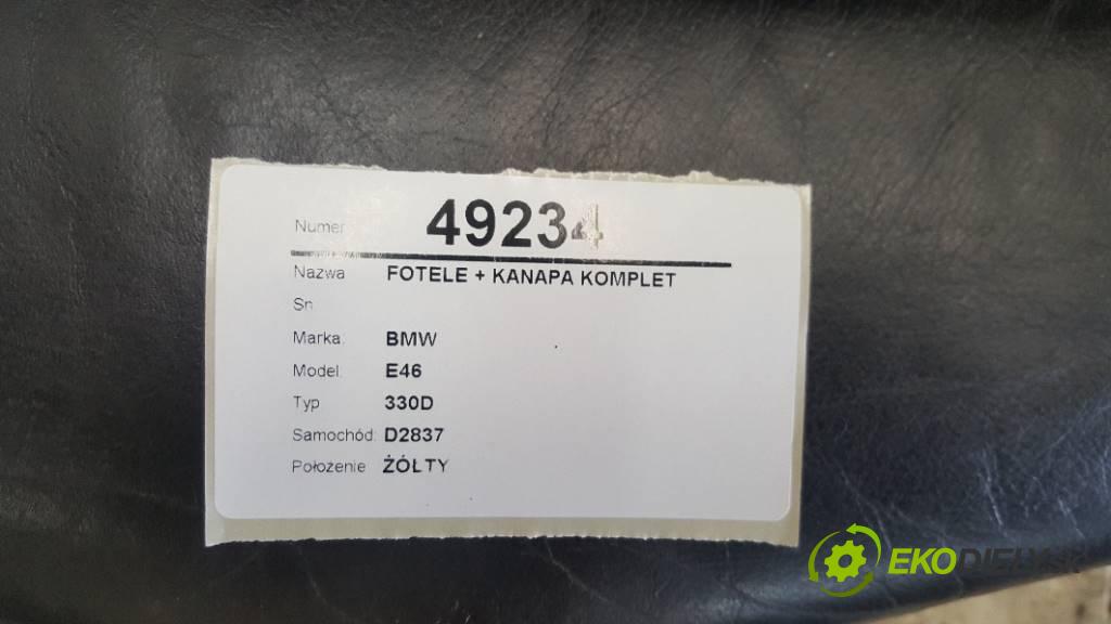 BMW E46 330D 2000 135KW 330D 2926 Sedadlá, sedačky + Sedadlo -