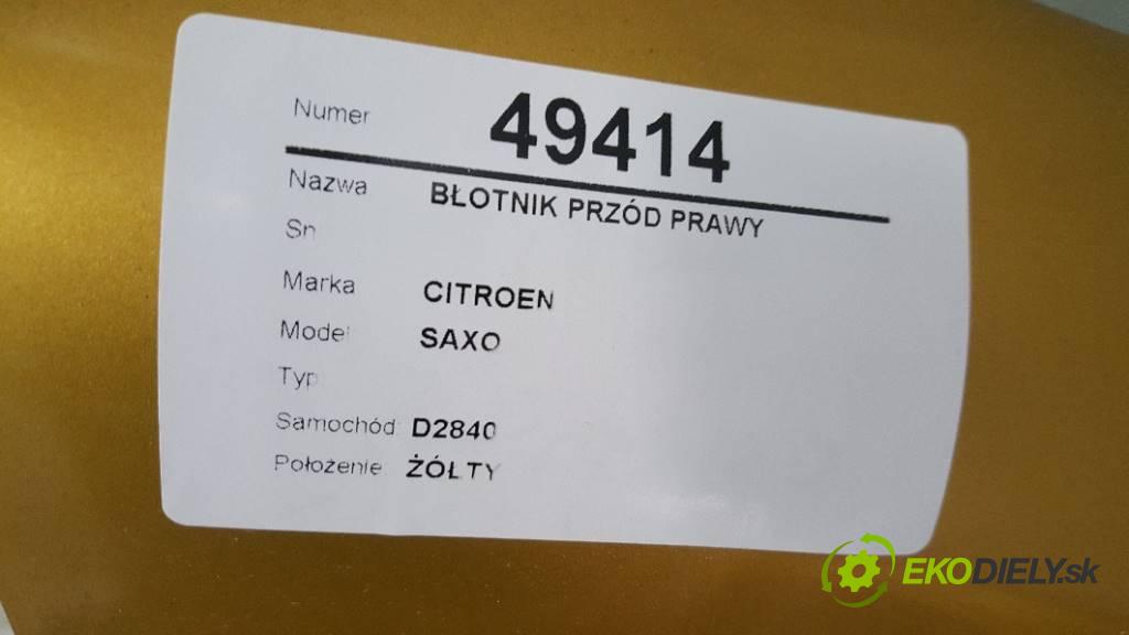 CITROEN SAXO   1999 55KW   1360 blatník přední část pravý