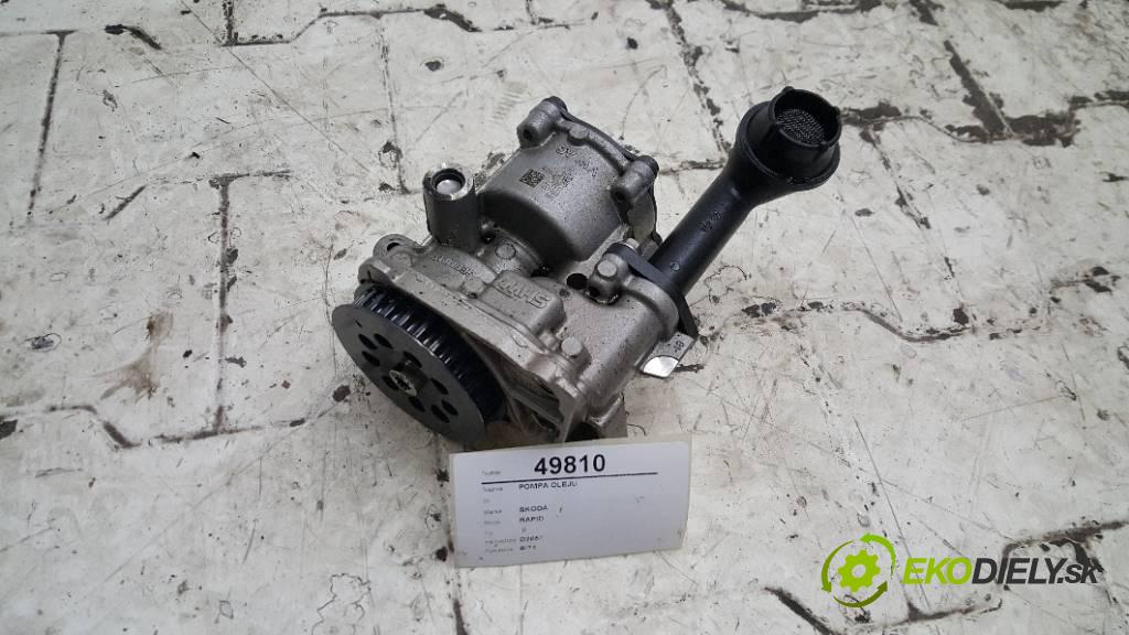 SKODA RAPID  II 2017 85KW  II 1598 pumpa oleje  (Olejové pumpy)
