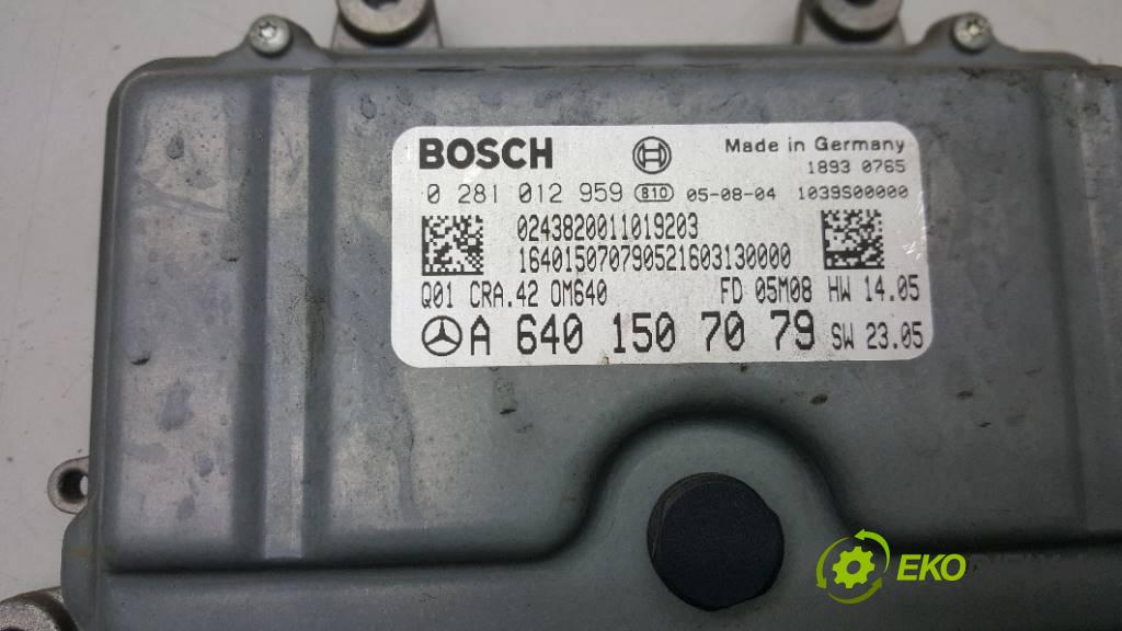 MERCEDES-BENZ B200 CDI   2005 103KW   1992 riadiaca jednotka Motor A6401507079   0281012959 (Riadiace jednotky)