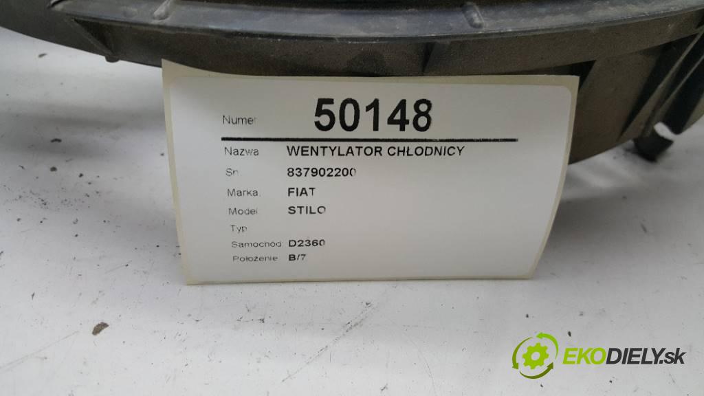 FIAT STILO   2001 115 kW   1910 Ventilátor chladiča 837902200 (Ventilátory)