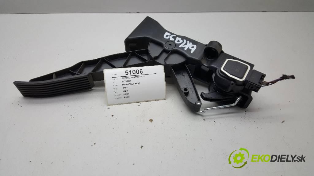 MERCEDES-BENZ B150 W245 2005 70KW W245 1498 Potenciometer plynového pedálu 91736020 (Pedále)