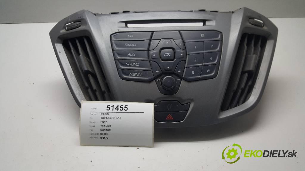 FORD TRANSIT CUSTOM 2013 74KW CUSTOM 2198 RADIO BK2T-18K811-DB (Audio zariadenia)