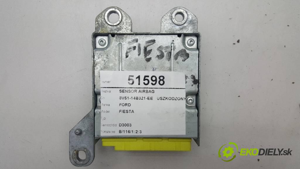 FORD FIESTA   2009 66KW   1560 senzor airbag 8V51-14B321-EE   USZKODZONY (Snímače)