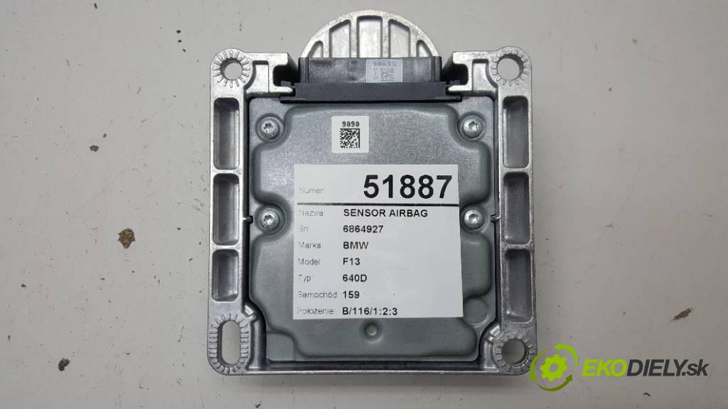 BMW F13 640D 2014 313 kW 640D 2993 senzor airbag 6864927 (Snímače)