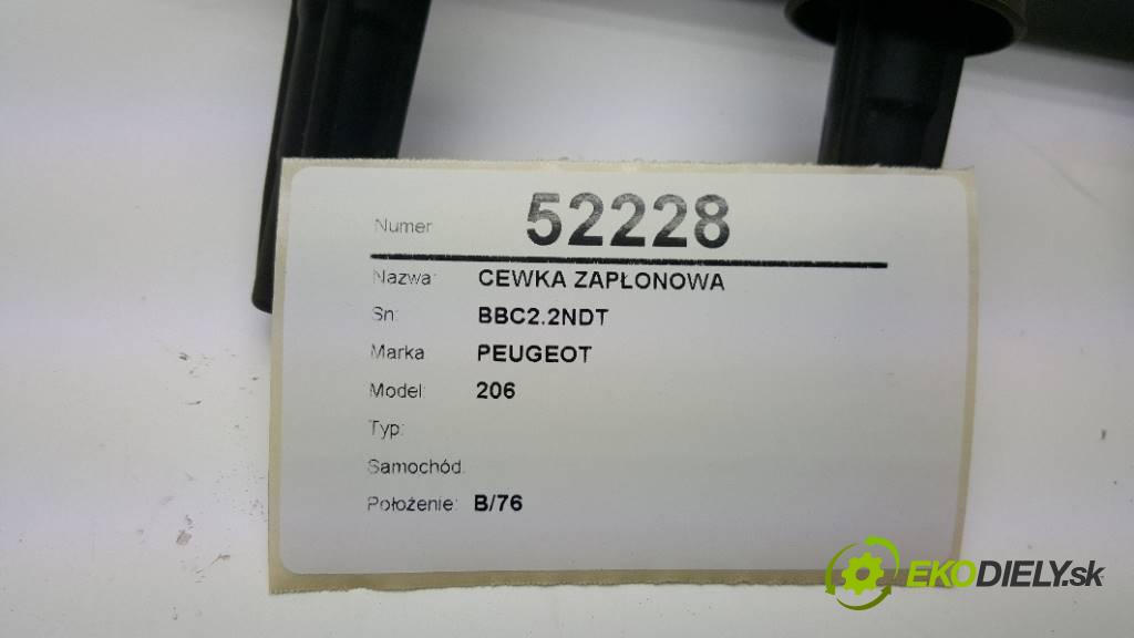PEUGEOT 206       cívka zapalovací BBC2.2NDT (Zapalovací cívky, moduly)