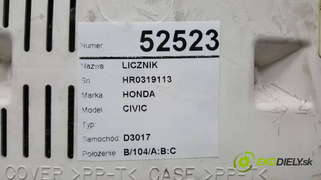 HONDA CIVIC   2004 81KW   1590 Prístrojovka HR0319113 (Prístrojové dosky, displeje)