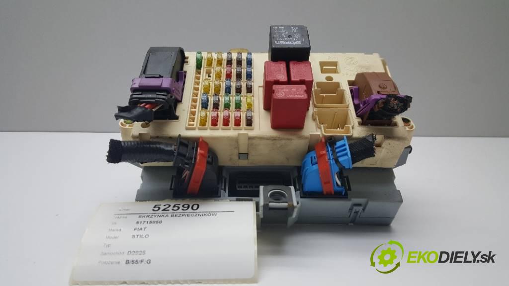FIAT STILO   2004 70KW   1368 skříňka poistková 51715858 (Pojistkové skříňky)