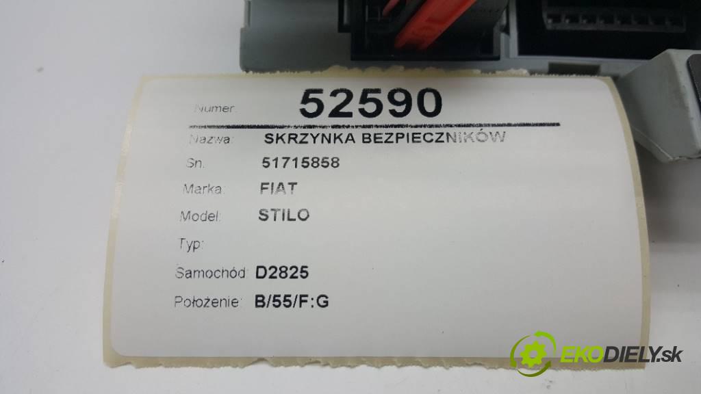 FIAT STILO   2004 70KW   1368 skříňka poistková 51715858 (Pojistkové skříňky)