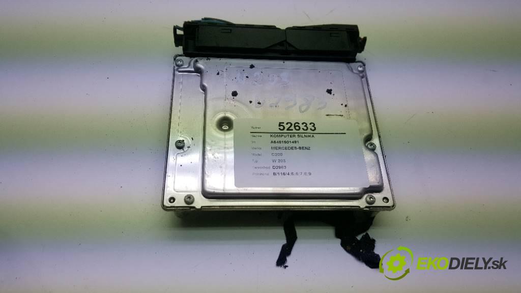 MERCEDES-BENZ C200 W 203 2004 90KW W 203 2148 riadiaca jednotka Motor A6461501491     (Riadiace jednotky)