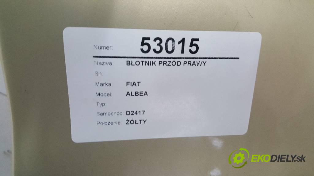 FIAT ALBEA   2004     blatník přední část pravý