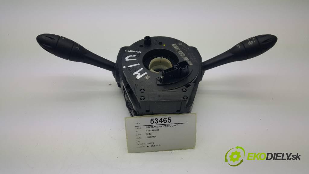 MINI COOPER   2007 120 kW   1598 Prepínač kombinovaný 133151-10, 3451899-03 (Prepínače, spínače, tlačidlá a ovládače kúrenia)