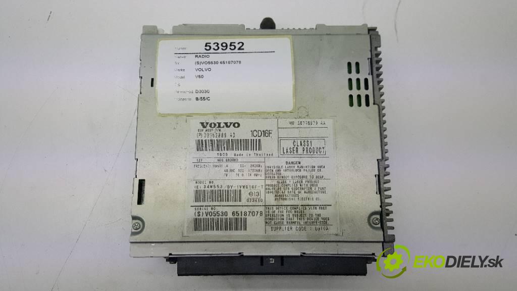 VOLVO V50   2006 80KW    1560 RADIO (S)VO5530 65187078 (Audio zariadenia)