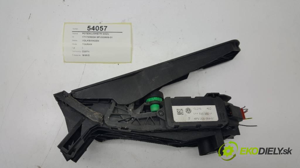 VOLKSWAGEN TOURAN I 2008 105 kW I 1896 Potenciometer plynového pedálu 1T1723503H 6PV008689-01 (Pedále)