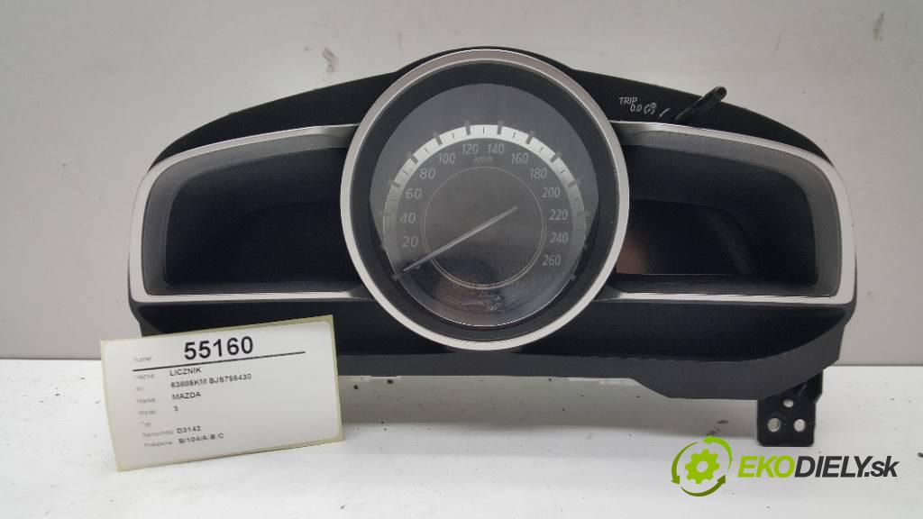 MAZDA 3  2016 120 kW    1998 Prístrojovka 63885KM BJS755430 (Prístrojové dosky, displeje)
