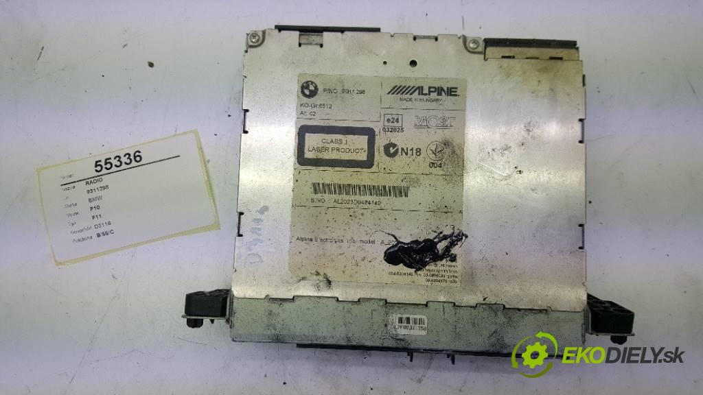 BMW F10 F11 2013 163 kW F11 1995 RADIO 9311298 (Audio zariadenia)