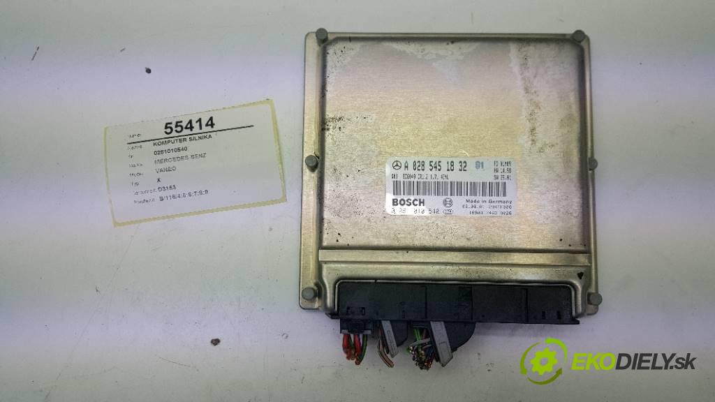 MERCEDES-BENZ VANEO X 2004 75 kW X 1689 riadiaca jednotka Motor 0281010540 (Riadiace jednotky)