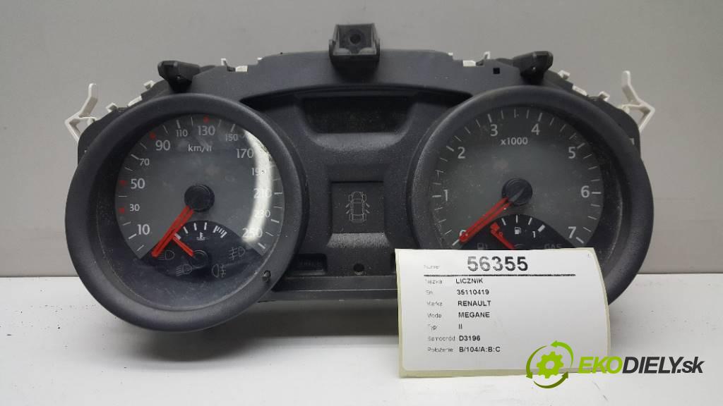 RENAULT MEGANE II 2003 113 kW II 1598 Prístrojovka 35110419 (Prístrojové dosky, displeje)