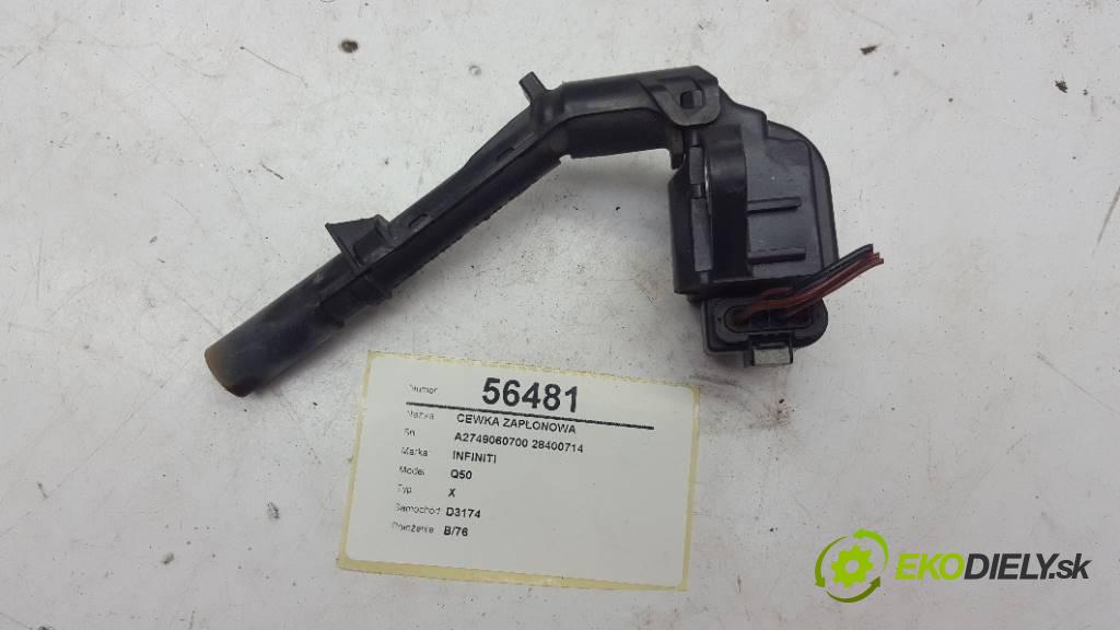 INFINITI Q50 X 2017 211 kW X 1991 Cievka zapaľovacia A2749060700 28400714  (Zapaľovacie cievky, moduly)