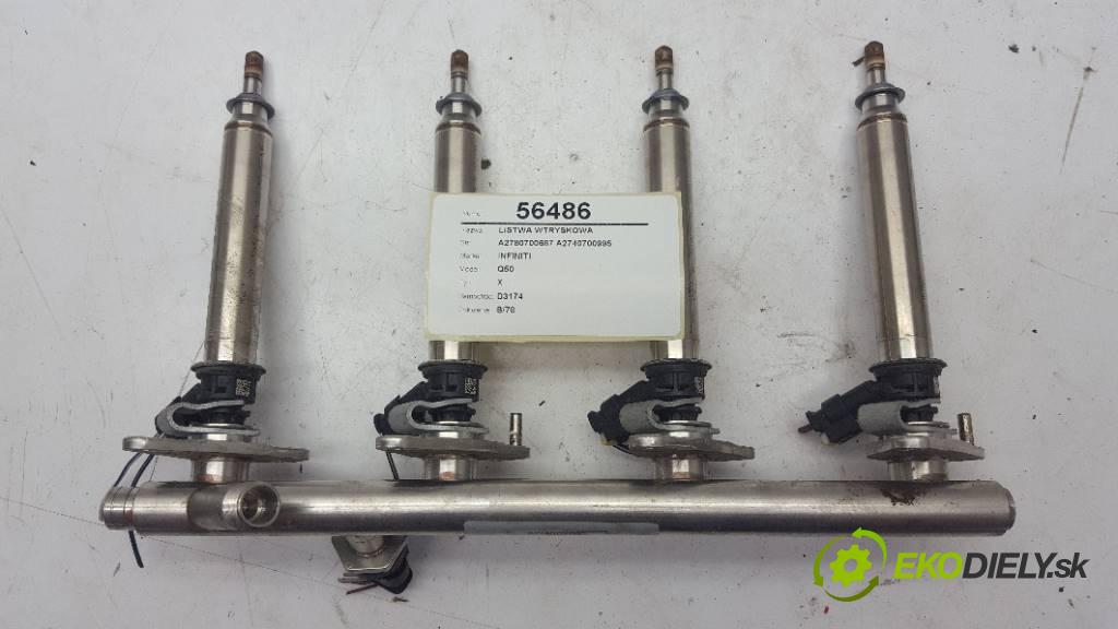 INFINITI Q50 X 2017 211 kW X 1991 Lišta vstrekovacia A2780700687 A2740700995 (Vstrekovacie lišty)