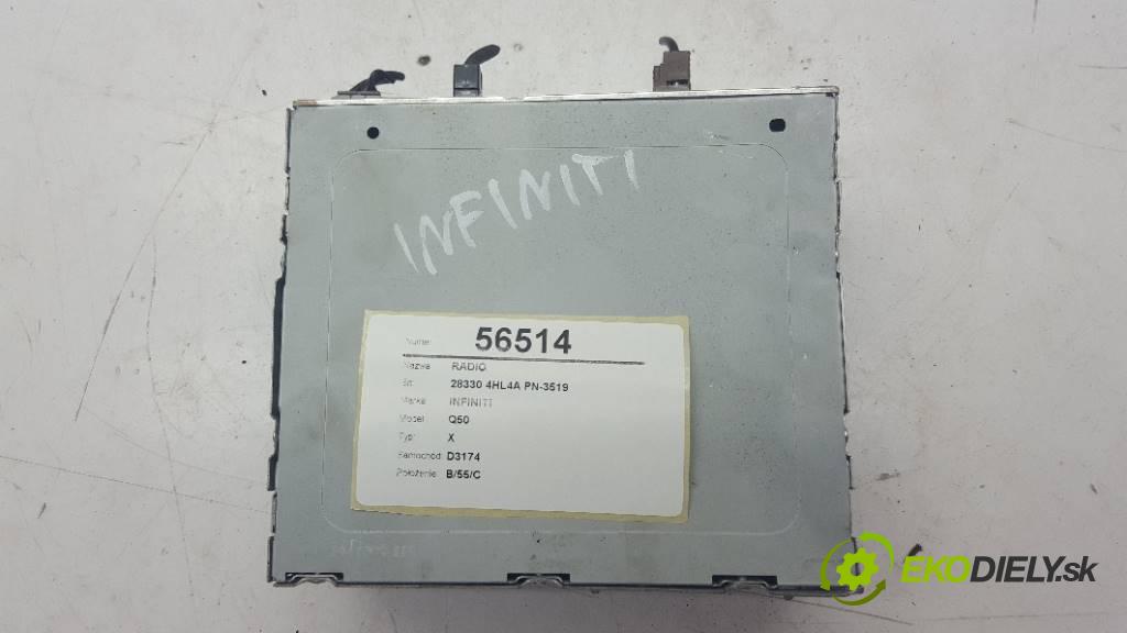 INFINITI Q50   2017 211 kW X 1991 RADIO 28330 4HL4A PN-3519 (Audio zariadenia)