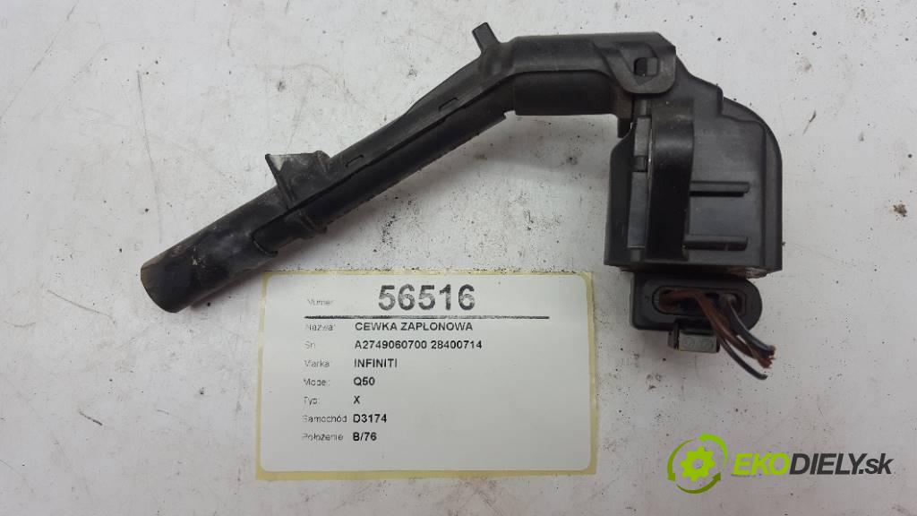 INFINITI Q50 X 2017 211 kW X 1991 Cievka zapaľovacia A2749060700 28400714 (Zapaľovacie cievky, moduly)