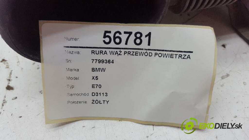 BMW X5 E70 2009 235 kW E70 2993 Rúra hadice trubka vzduchu 7799364 (Hadice chlazení vzduchu)
