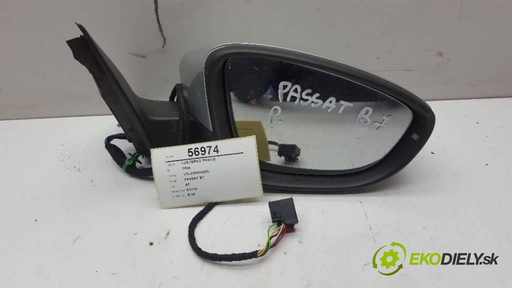 VOLKSWAGEN PASSAT B7 B7 2012 140 kW B7 1968 Spätné zrkadlo pravé 7PIN (Ostatné)
