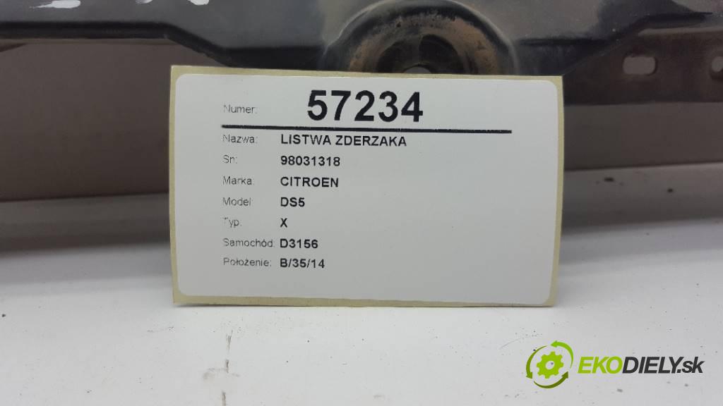 CITROEN DS5  2013 163 kW X 1997 lišta nárazníka 98031318